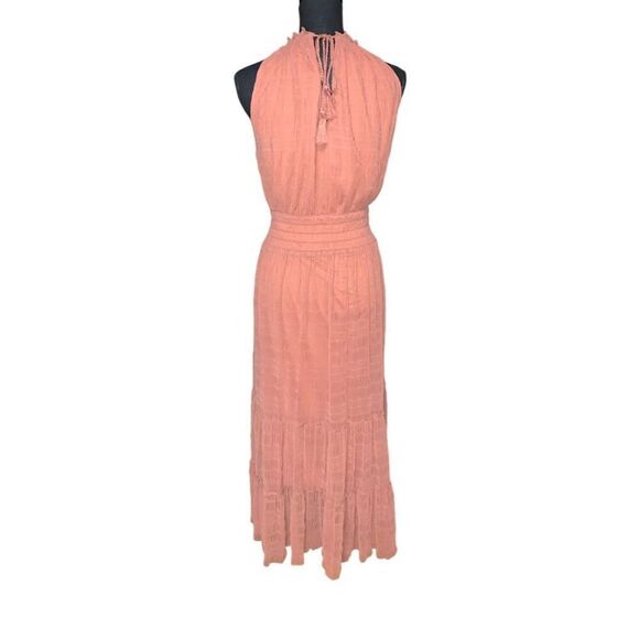 Max Studio Mock Neck Lace Mesh Maxi Dress - Picture 4 of 7